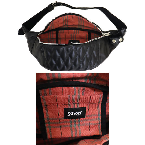 正規取扱店 Schott (ショット) 3109023 PADDED BODY BAG