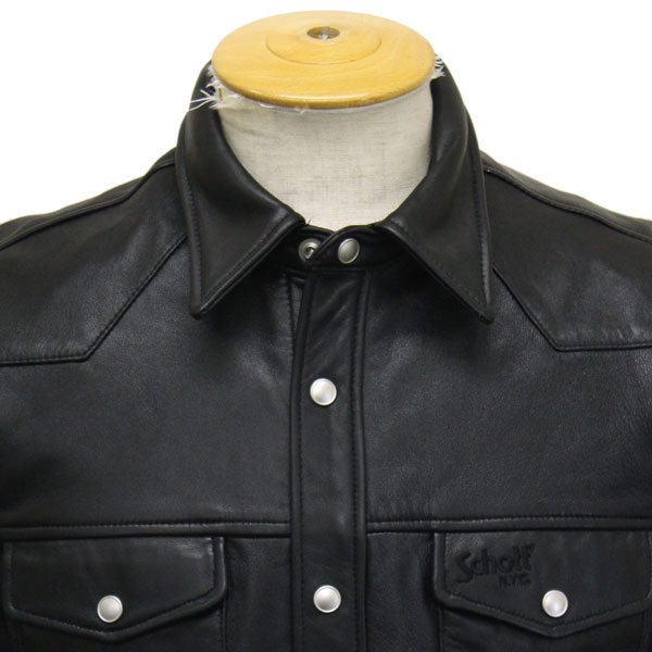 正規取扱店 Schott (ショット) 3111029 LAMB LEATHER SHIRT ラムレザー