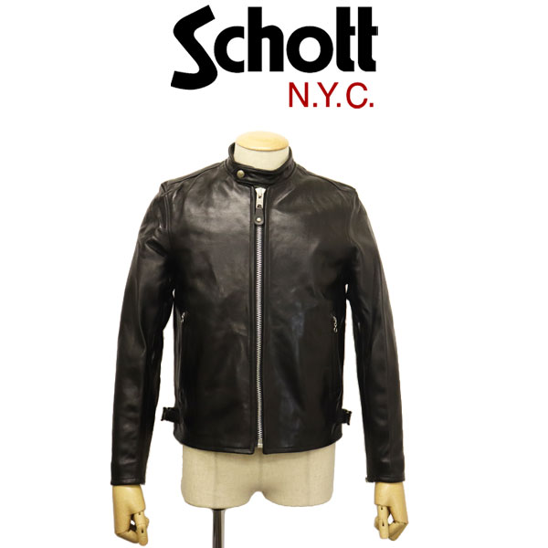 ■XL/ Schott N.Y.C. ショット シングルライダース ジャケットホワイト