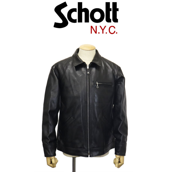 □□Schott ショット メンズ衣料 クラシックトラッカーレザージャケット　 SIZE M  3141030 ブラウン