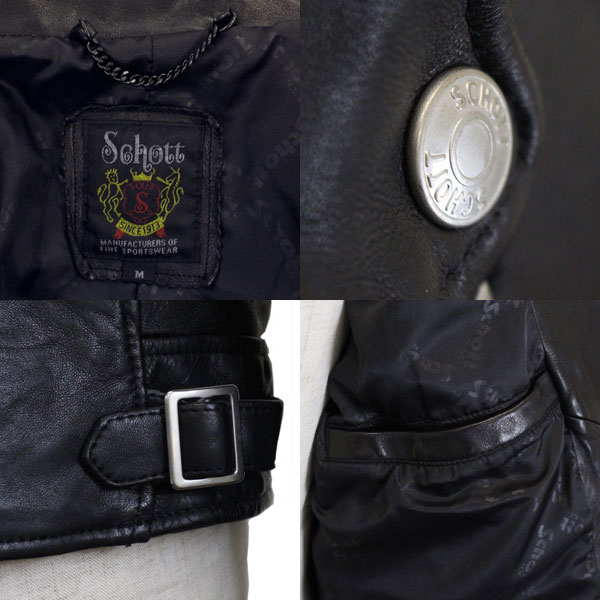 正規取扱店 Schott(ショット) 3181067 DOUBLE BREST RIDERS JACKET