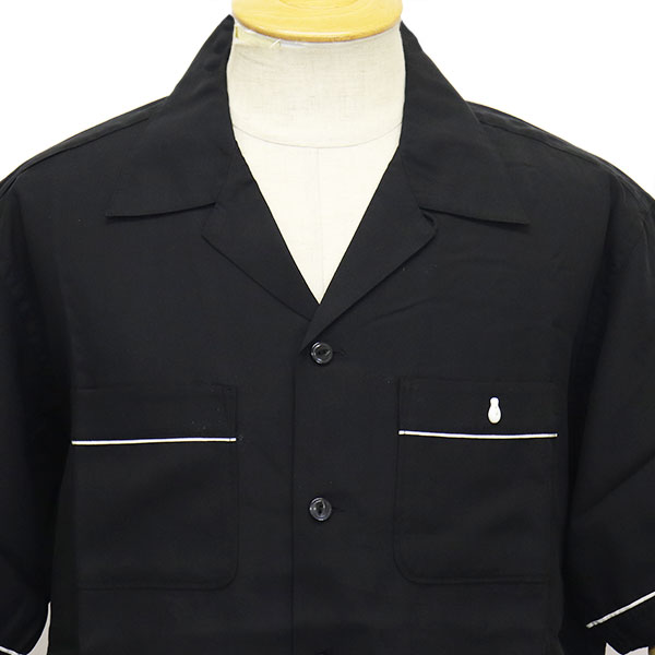 正規取扱店 Schott (ショット) 5123012 BOWLING SS SHIRT LEATHER