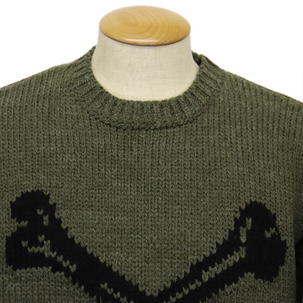 正規取扱店 Schott (ショット) 5240005 CROSS BONE KNIT クロスボーン