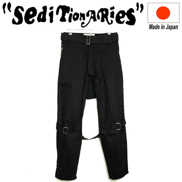 正規取扱店 SEDITIONARIES by 666 (セディショナリーズ) STP0001 Bondage Trousers ボンデッジトラウザーズ  ボンテージパンツ ブラック