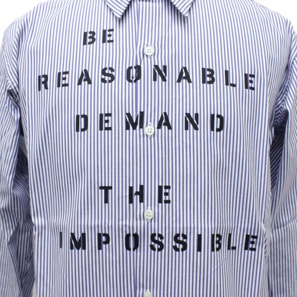 正規取扱店 SEDITIONARIES(セディショナリーズ) Be Reasonable Shirt(ビーリーズナブルシャツ) ネイビー/ホワイト STS120