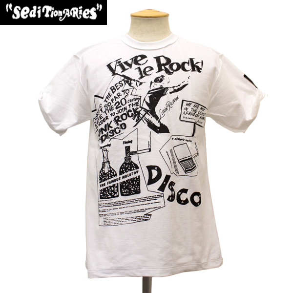 SEDITIONARIES (セディショナリーズ) VIVE LE ROCK Tシャツ ホワイト 