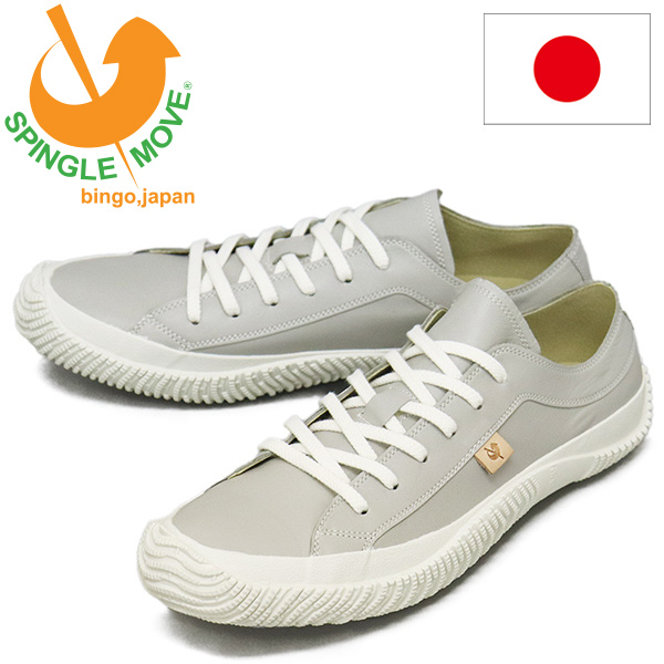 正規取扱店 SPINGLE MOVE (スピングルムーヴ) SPM-110 カンガルーレザースニーカー 日本製 08Light Gray SGM015