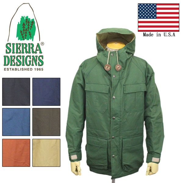 正規取扱店 SIERRA DESIGNS (シエラデザインズ) 7910 MOUNTAIN PARKA マウンテンパーカー 米国製 全7色 SD001