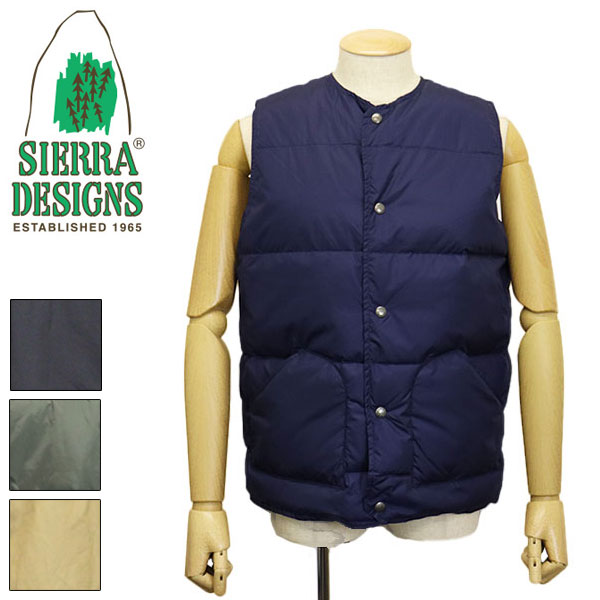 正規取扱店 SIERRA DESIGNS (シエラデザインズ) 8312 LIGHT DOWN VEST ライトダウンベスト 全4色 SD010