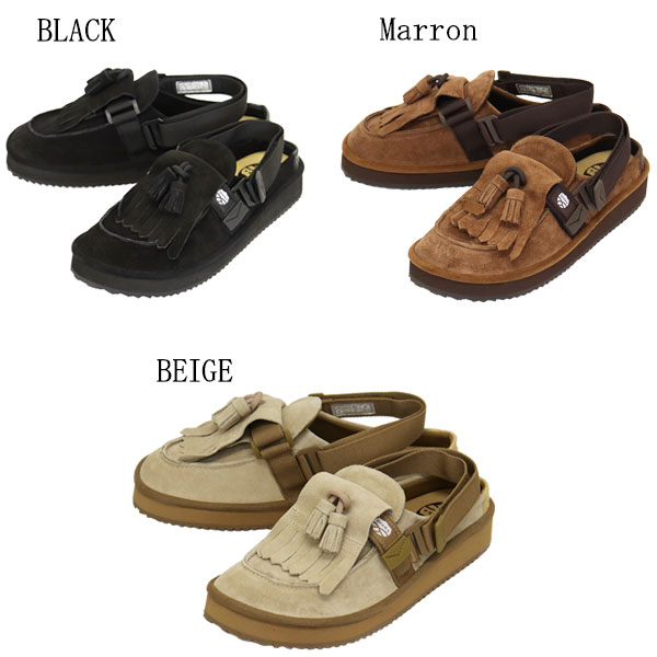 正規取扱店 SHAKA (シャカ) SK-296 MOC MULE TASSEL SUEDE キルト