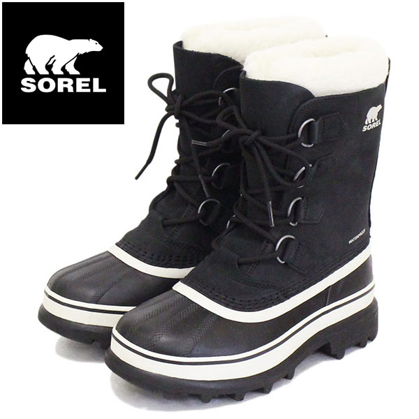 正規取扱店 SOREL (ソレル) NL1005 CARIBOU カリブー レディース スノーブーツ 011 BLACK/STONE SRL035