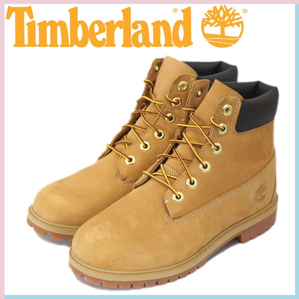 正規取扱店 Timberland (ティンバーランド) 12909 6in Premium Boot (シックスインチ プレミアム  ウォータープルーフブーツ) レディース/キッズ ウィートヌバック TB015