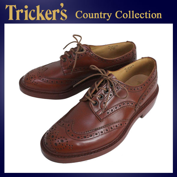 正規取扱店 Tricker's トリッカーズ 5633M COUNTRY BOURTON(カントリーバートン) ダブルレザーソール マロンアンティーク TK003