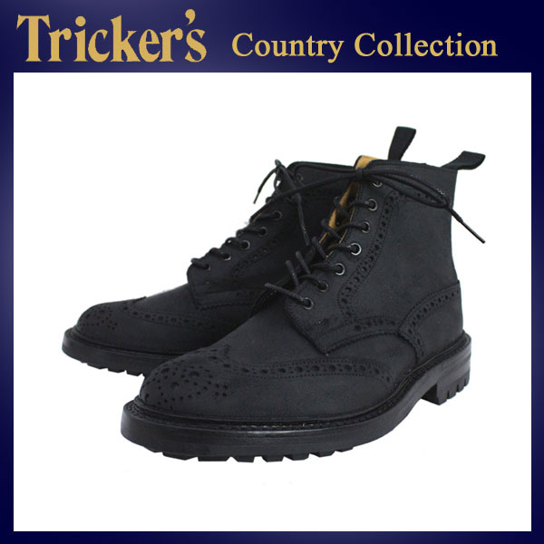 正規取扱店 Tricker's トリッカーズ 2508M COUNTRY BROGUE(カントリーブローグ) コマンドソール ブラックワキシー TK018