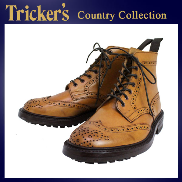 正規取扱店 Tricker's トリッカーズ 2508M COUNTRY BROGUE(カントリーブローグ) コマンドソール 1001バーニッシュ TK020