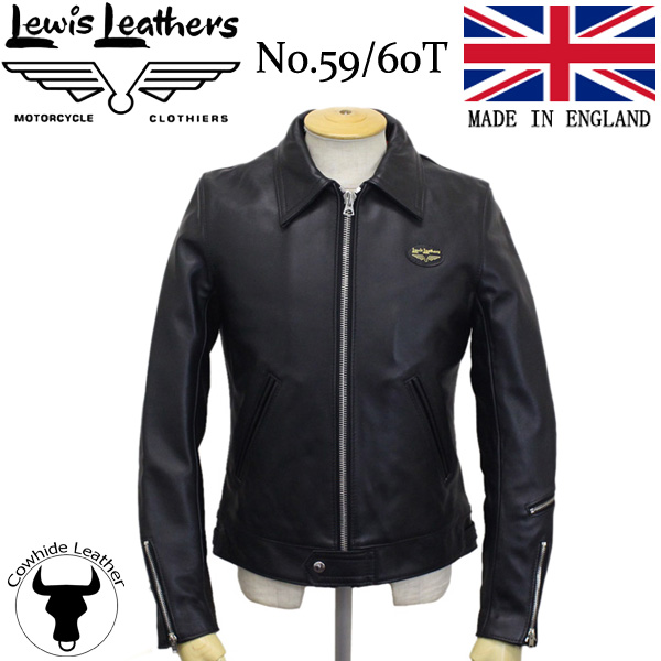 正規取扱店 Lewis Leather(ルイスレザー)　No.59T　CORSAIR TIGHT FIT(コルセア タイトフィット)　BLACK ブラック