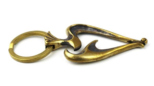 正規取扱 VASSER（バッサー） Fire Bird Spade Key Chain Antique 