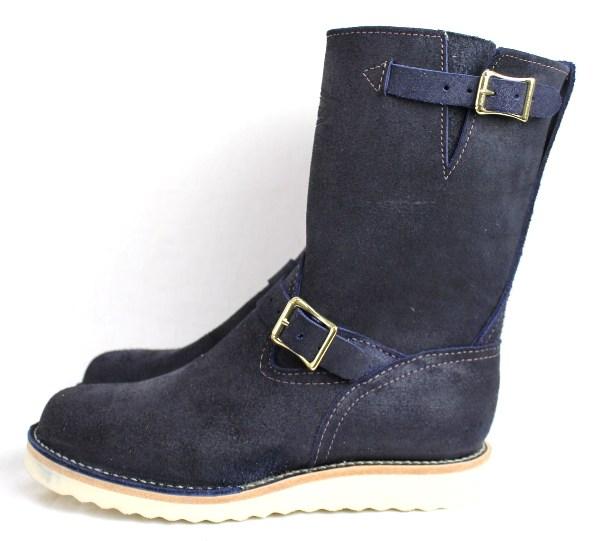 Wescoウエスコ　正規ディーラー Boss ボス Navy Rough Out ネイビーラフアウト, 9height, #1010sole, Brass Buckle BS61