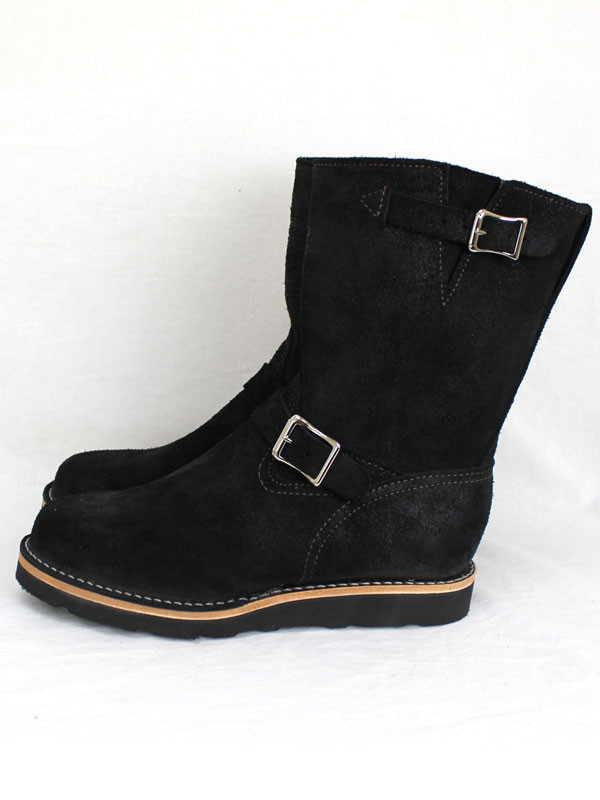 Wescoウエスコ　正規ディーラー Boss ボス Black Roughout黒裏革, 9height, #4014sole, Nickle Buckle BS62